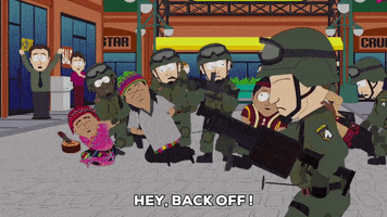 guns threatening GIF by South Park 