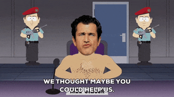 mad mel gibson GIF by South Park 