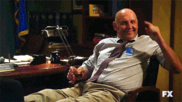 One_Broken_Shoelace justified fx tim_gutterson boners at work stiffies GIF