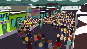 street crowd GIF by South Park 