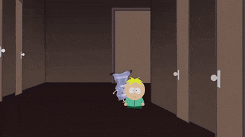 patrolling butters stotch GIF by South Park 
