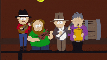 folk music band GIF by South Park 