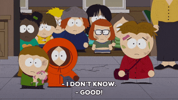 confused kenny mccormick GIF by South Park 