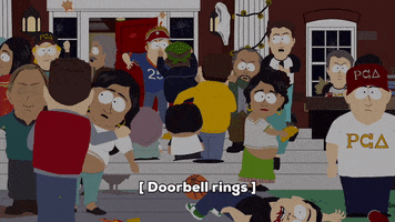 crowd of people angry mob GIF by South Park 