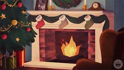 yule log fireplace GIF by Hallmark eCards