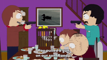 gun eating GIF by South Park 