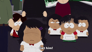 angry mob mentality GIF by South Park 