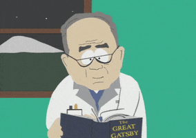 reading informing GIF by South Park 