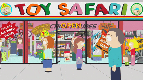 toy store cartoon