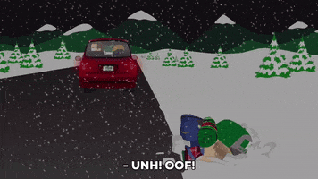 scared road GIF by South Park 