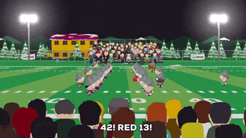 yelling football field GIF by South Park 