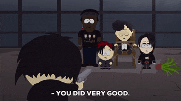 goth kids good job GIF by South Park 
