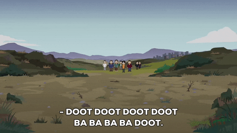 charge crossing GIF by South Park