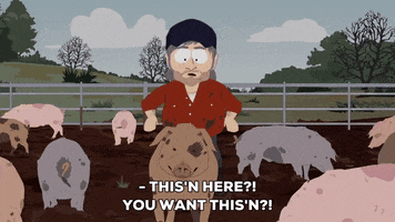 pig mud GIF by South Park 