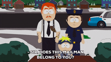 butters stotch cops GIF by South Park 