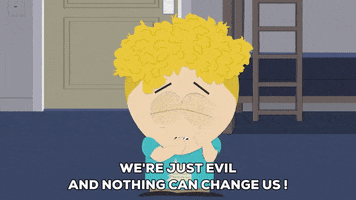 butters stotch wringing hands GIF by South Park 