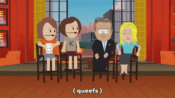regis philbin laughing GIF by South Park 