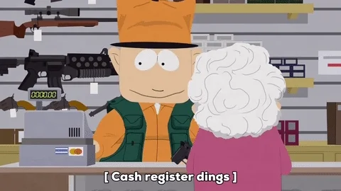 cash register gun GIF by South Park