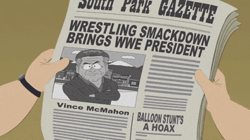 reading newspaper GIF by South Park 