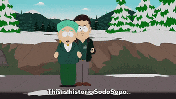 snow speech GIF by South Park 