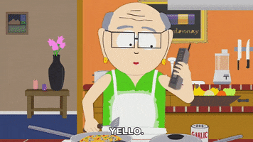 phone call cooking GIF by South Park 