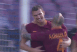 soccer celebrate GIF by AS Roma