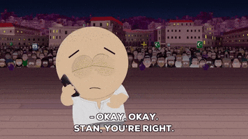 cellphone apologizing GIF by South Park 