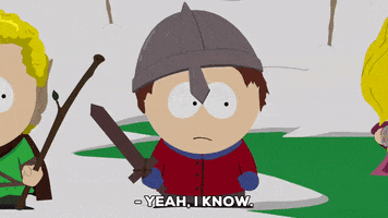 sword questioning GIF by South Park 