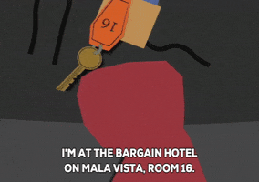 hotel bargain GIF by South Park 