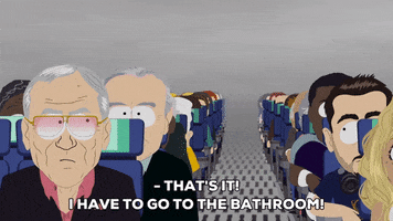 plane passengers GIF by South Park 