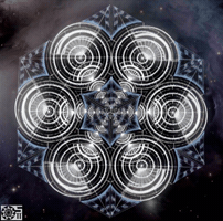 simonwielandart417 sacred geometry simon wieland art cosmic clock GIF