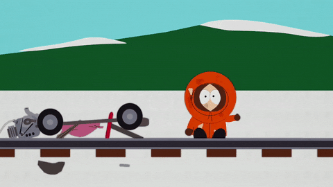 kenny mccormick crash GIF by South Park