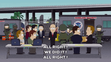 shouting we did it GIF by South Park 