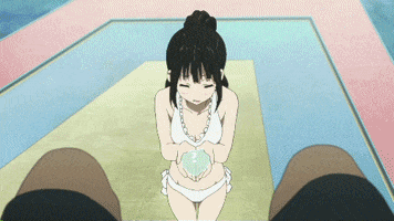 vonpro anime water splash hyouka GIF