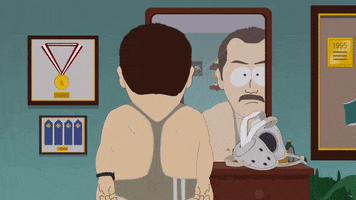 wrestling mirror GIF by South Park 