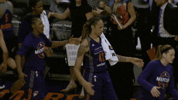 phoenix mercury high fives GIF by WNBA