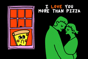 I Love You Pizza GIF