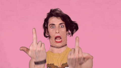 Go Fuck Yourself Middle Finger GIF by PWR BTTM - Find & Share on GIPHY