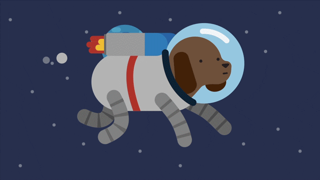 Dog-astronaut GIFs - Get the best GIF on GIPHY