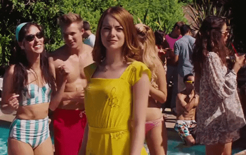 Emma Stone Flirting GIF by reactionseditor - Find & Share on GIPHY