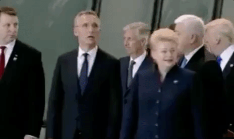 Pushing Donald Trump GIF - Find & Share on GIPHY