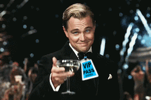 Punkee leo vip gatsby leonardo di caprio GIF