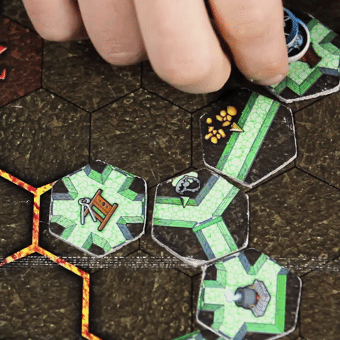 TinHatGames dungeon boardgame dungeondigger GIF