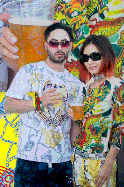beer sunglasses GIF by MADE Fashion Week