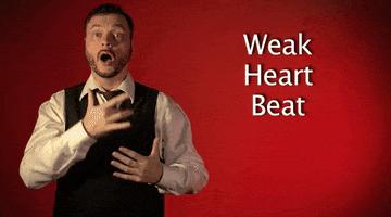 sign language weak heartbeat GIF by Sign with Robert
