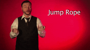 sign language jump rope GIF by Sign with Robert