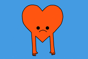 Sad Broken Heart GIF by GIPHY Studios Originals