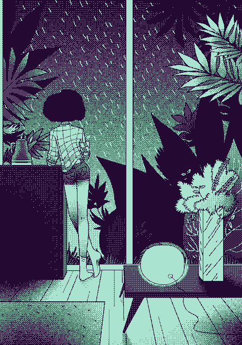 raccoon84 relax rain enjoy chill out GIF