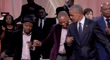 Barack Obama Dancing GIF by BET