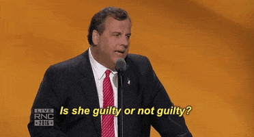 is she guilty or not guilty republican national convention GIF by Election 2016
